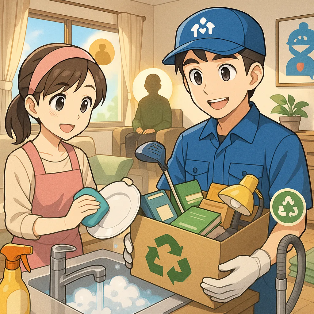 西尾市の24時間介護保険外サービス 便利屋ダイコーの家事代行と片付け