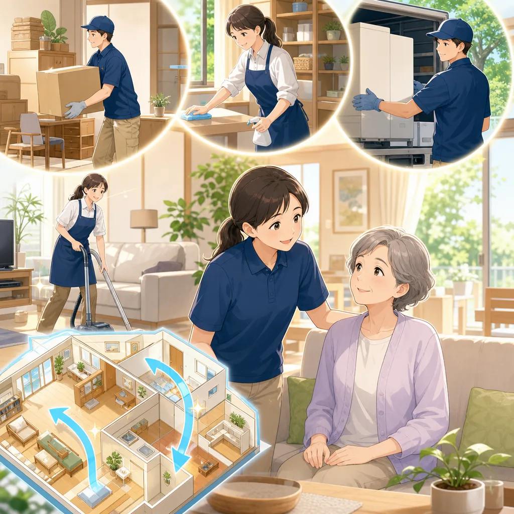 片付け前に介護保険外サービスで暮らしの動線を整える