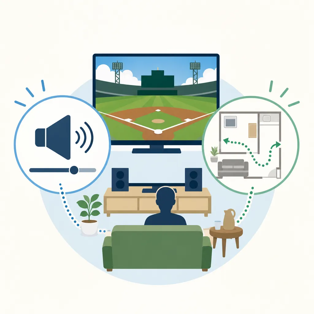 甲子園中継を家で見る前に整える音量と動線